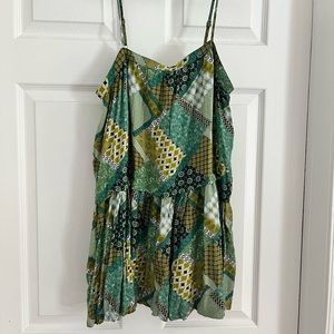 Natural Life green Patchwork Tunic